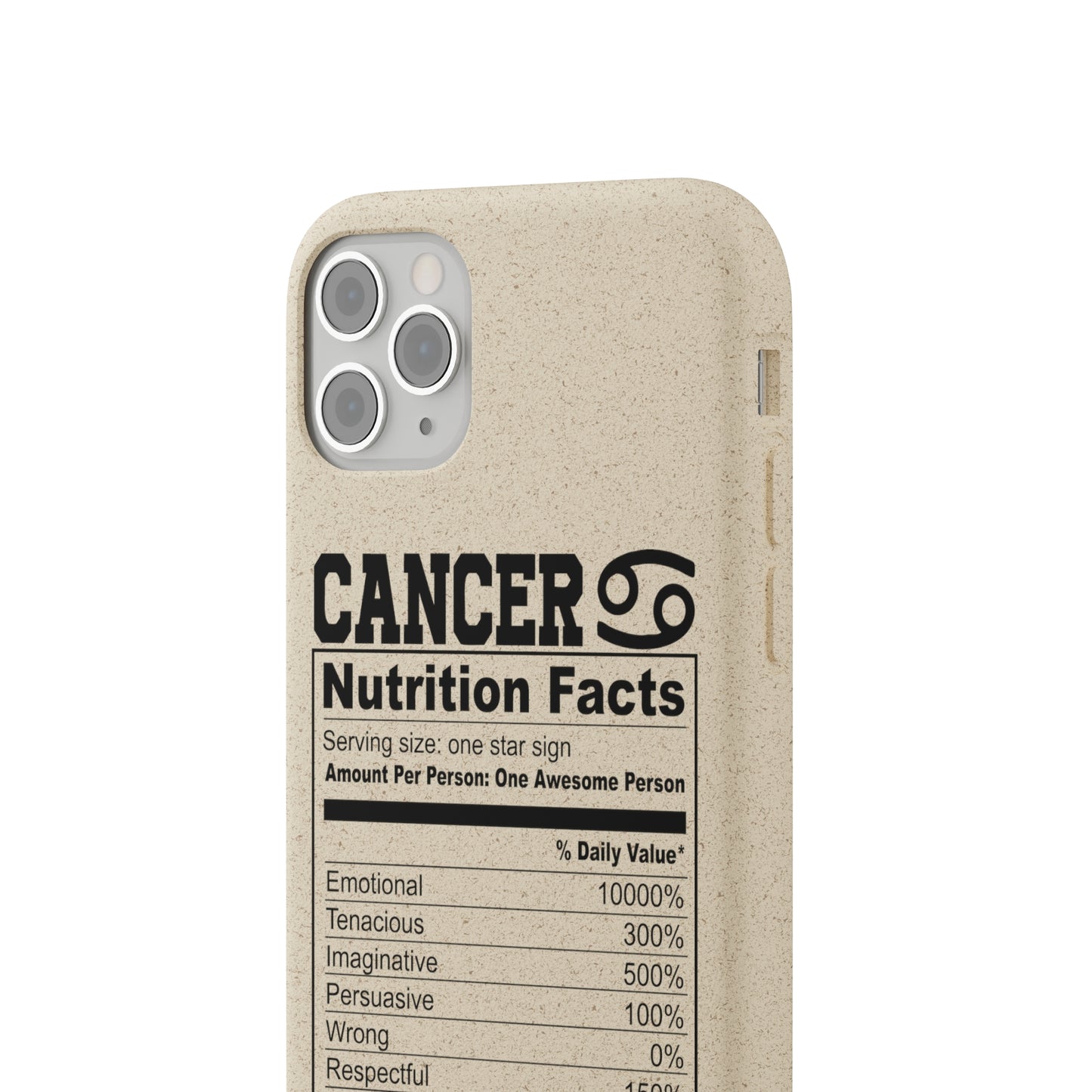 Zodiac Ingredients Biodegradable Phone Case