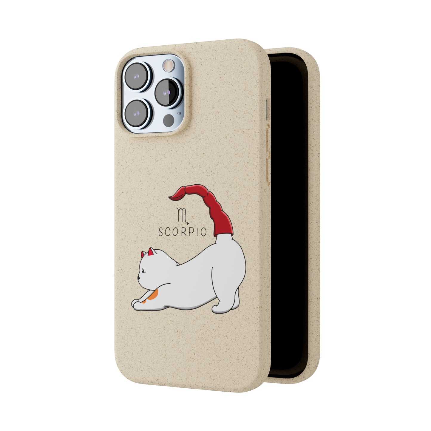 Scorpio Cat Zodiac Design - Biodegradable Phone Cases