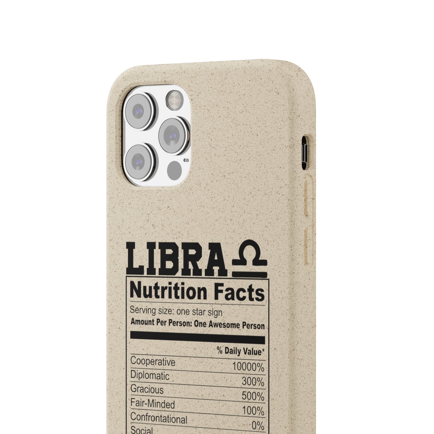 Libra Ingredients Biodegradable Phone Case