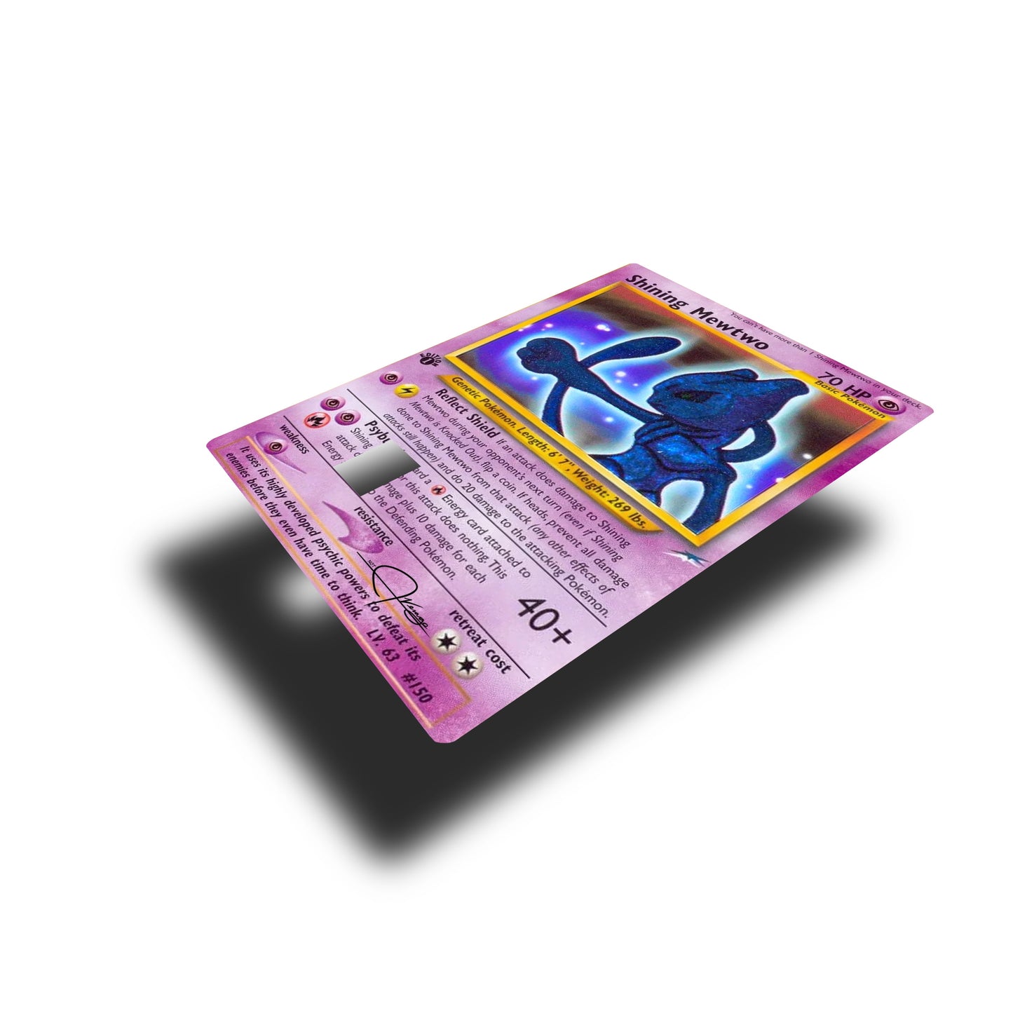 Shining Mew2 UV Holo Rectangle Sticker!