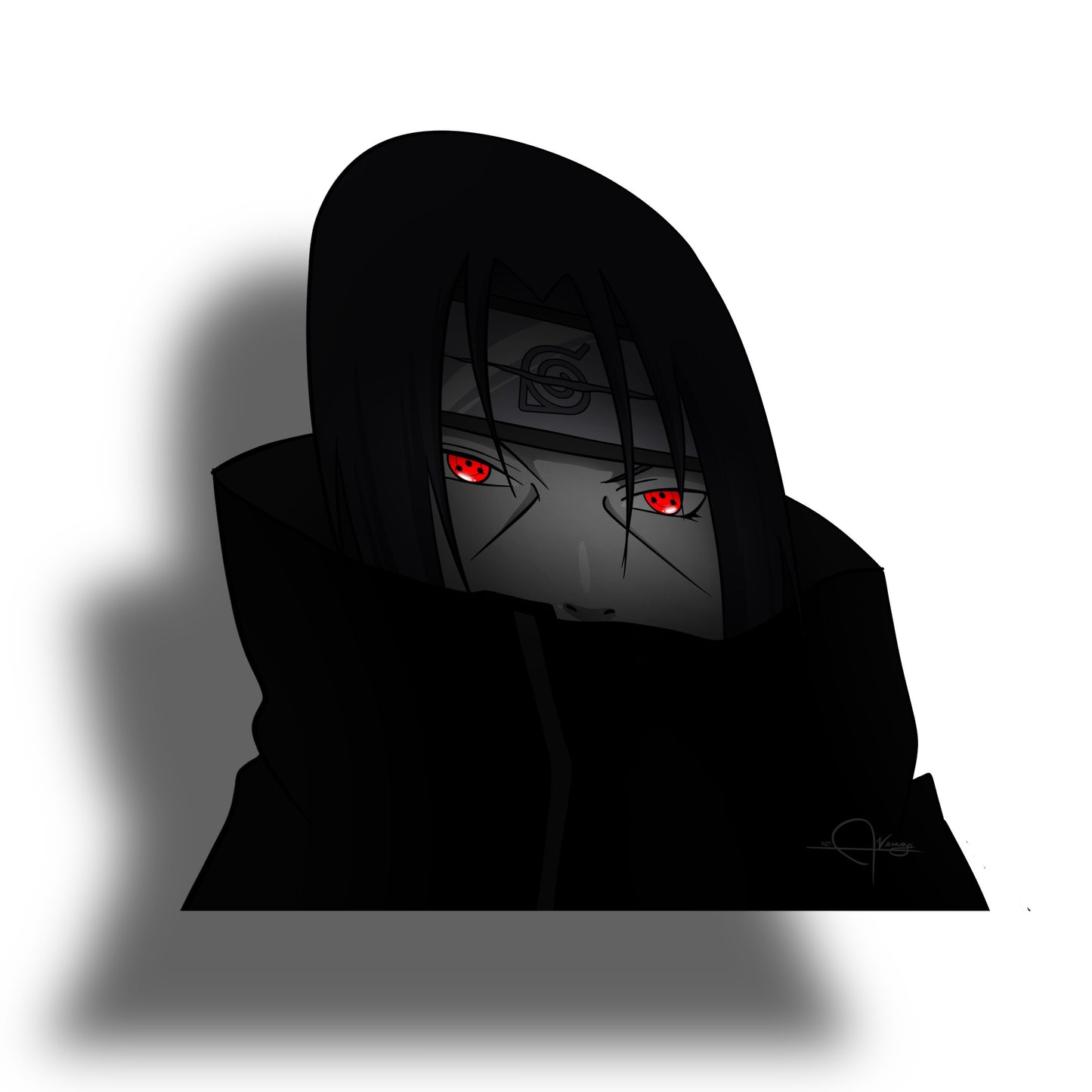 Premium Stickers! Itachi Black Series - Spot Holo