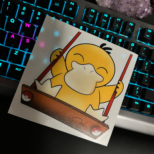 Hold on Psyduck Stickers!