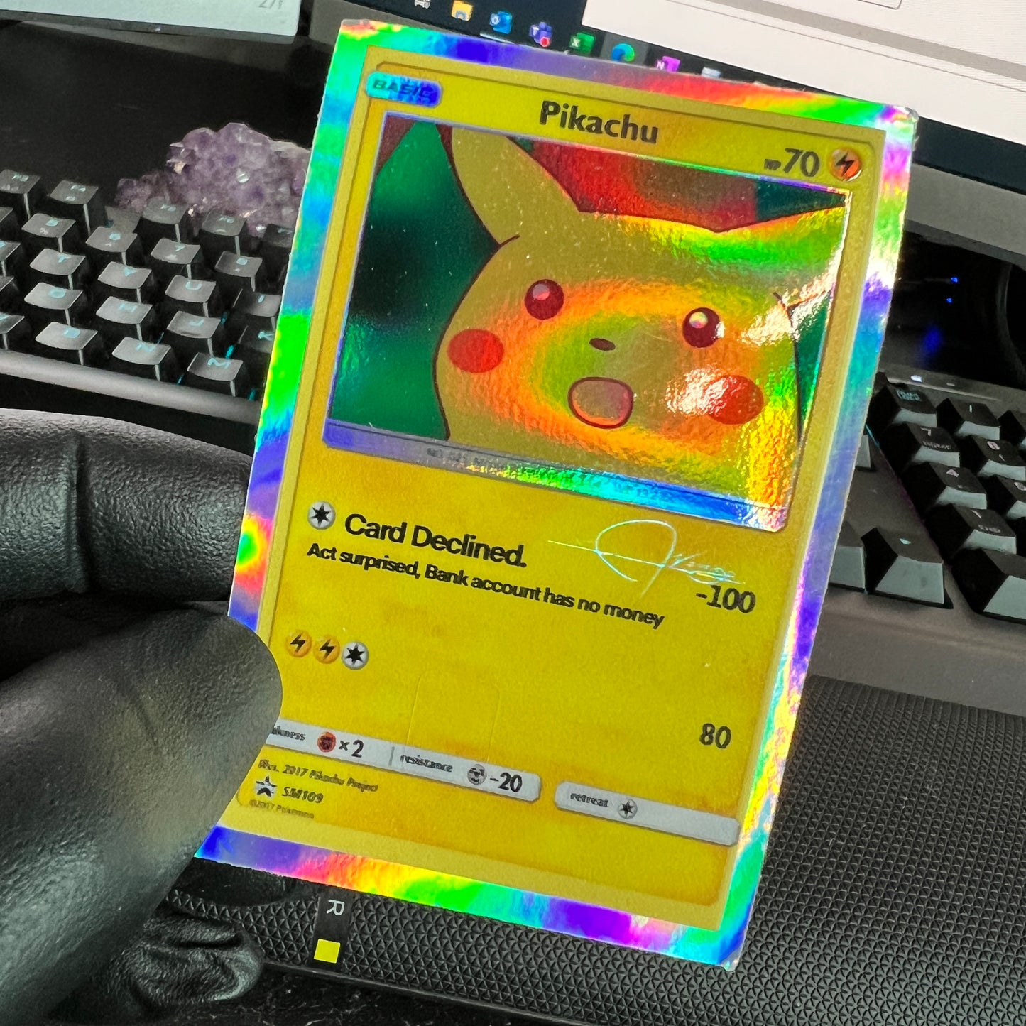 Surprise Mouse Holo Rectangle Sticker!