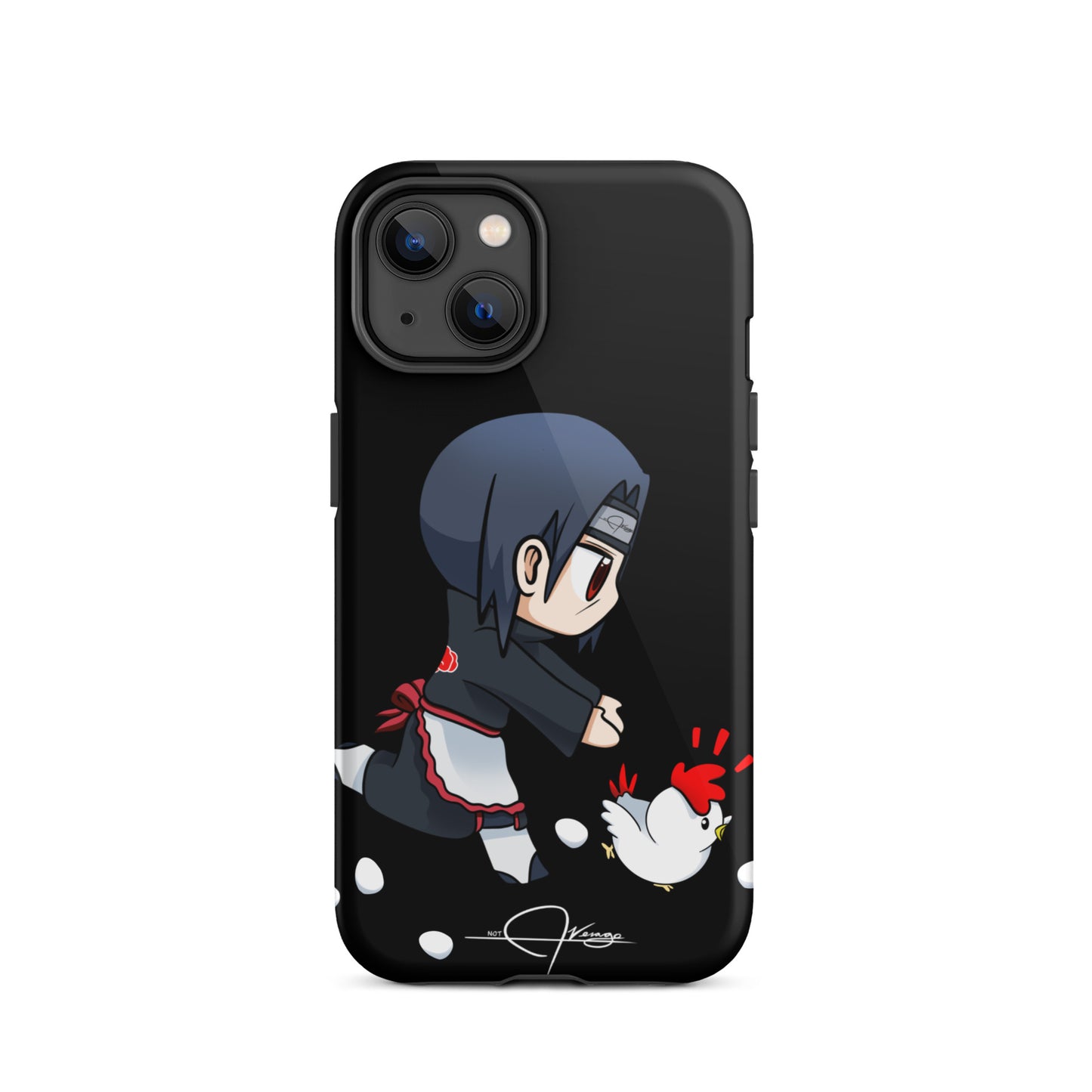 Tough iPhone case Original Chasing Chicken V2 Design by Mel