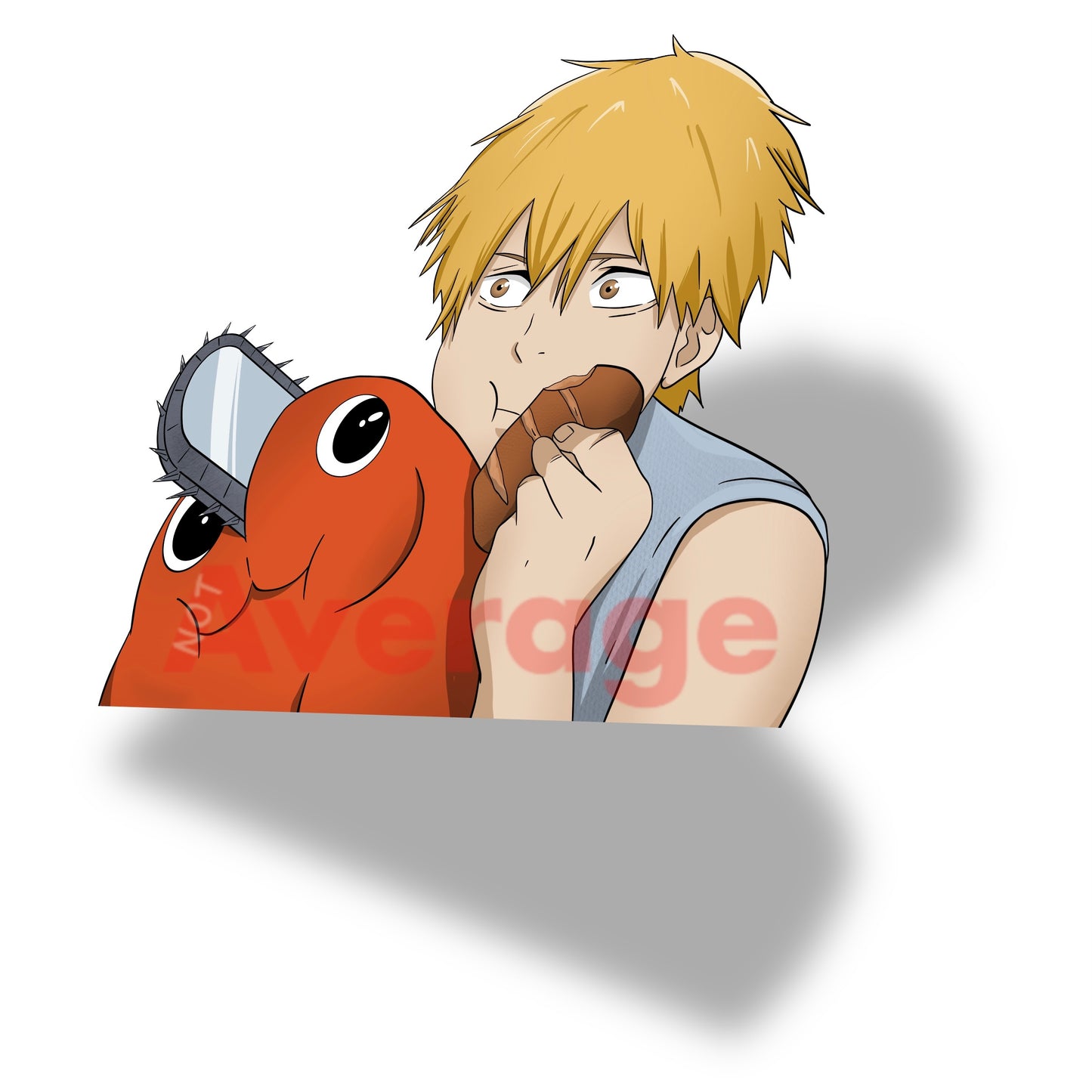 Eating w/pet ! Sticker