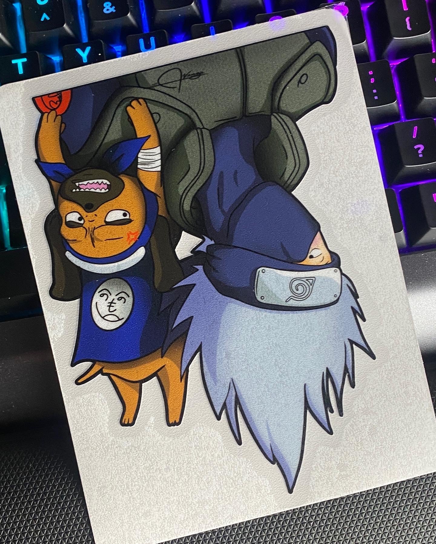 Hold on Pakkun!  - Collab Premium Sticker