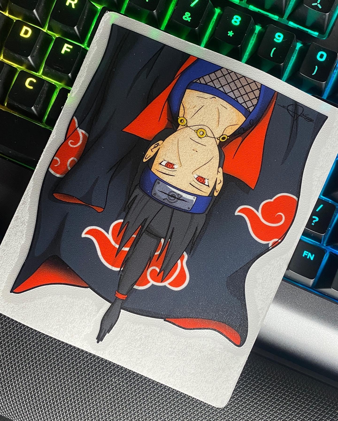 Upside down Jutsu!  - Collab Premium Sticker