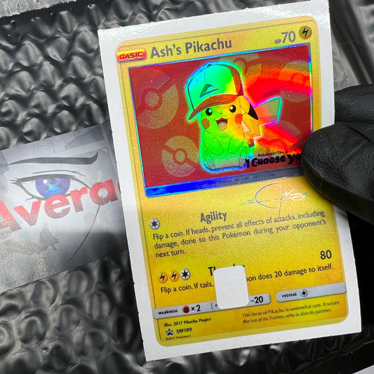 Yellow Mouse Holo Rectangle Sticker!