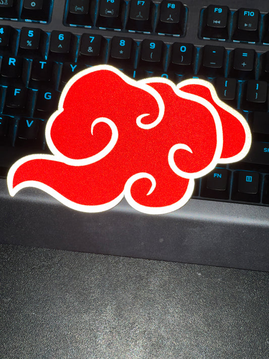 Red Cloud Reflective Sticker