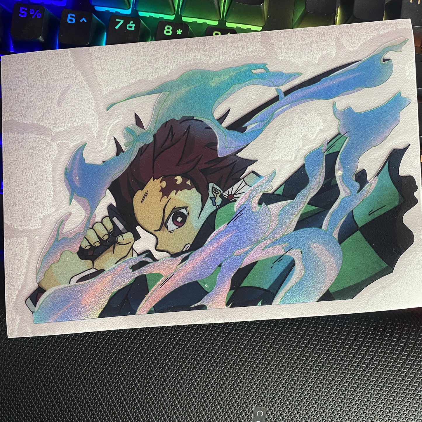 Specialty Holographic Brother Sword Sticker