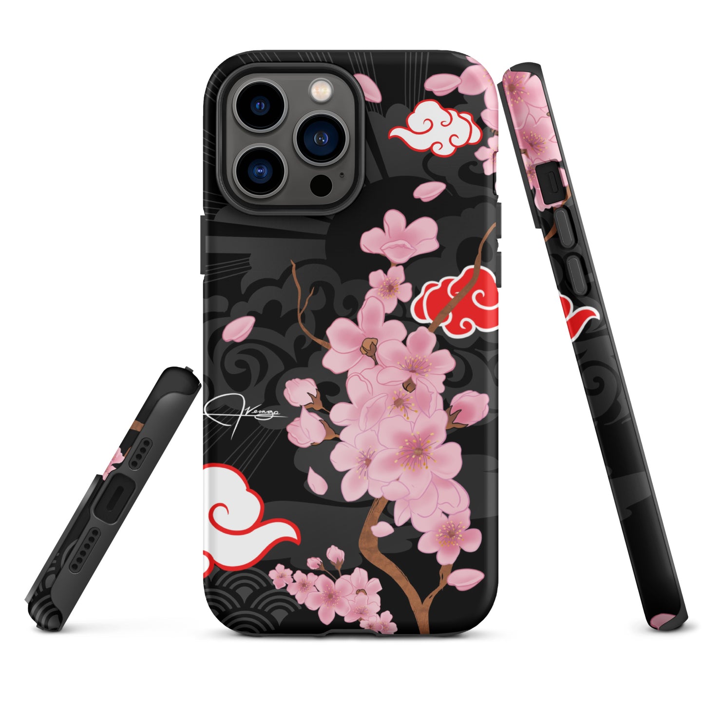 Japanese Blossom Clouds - Tough iPhone case